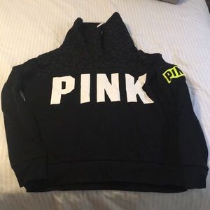 Pink cowl neck sweatshirt